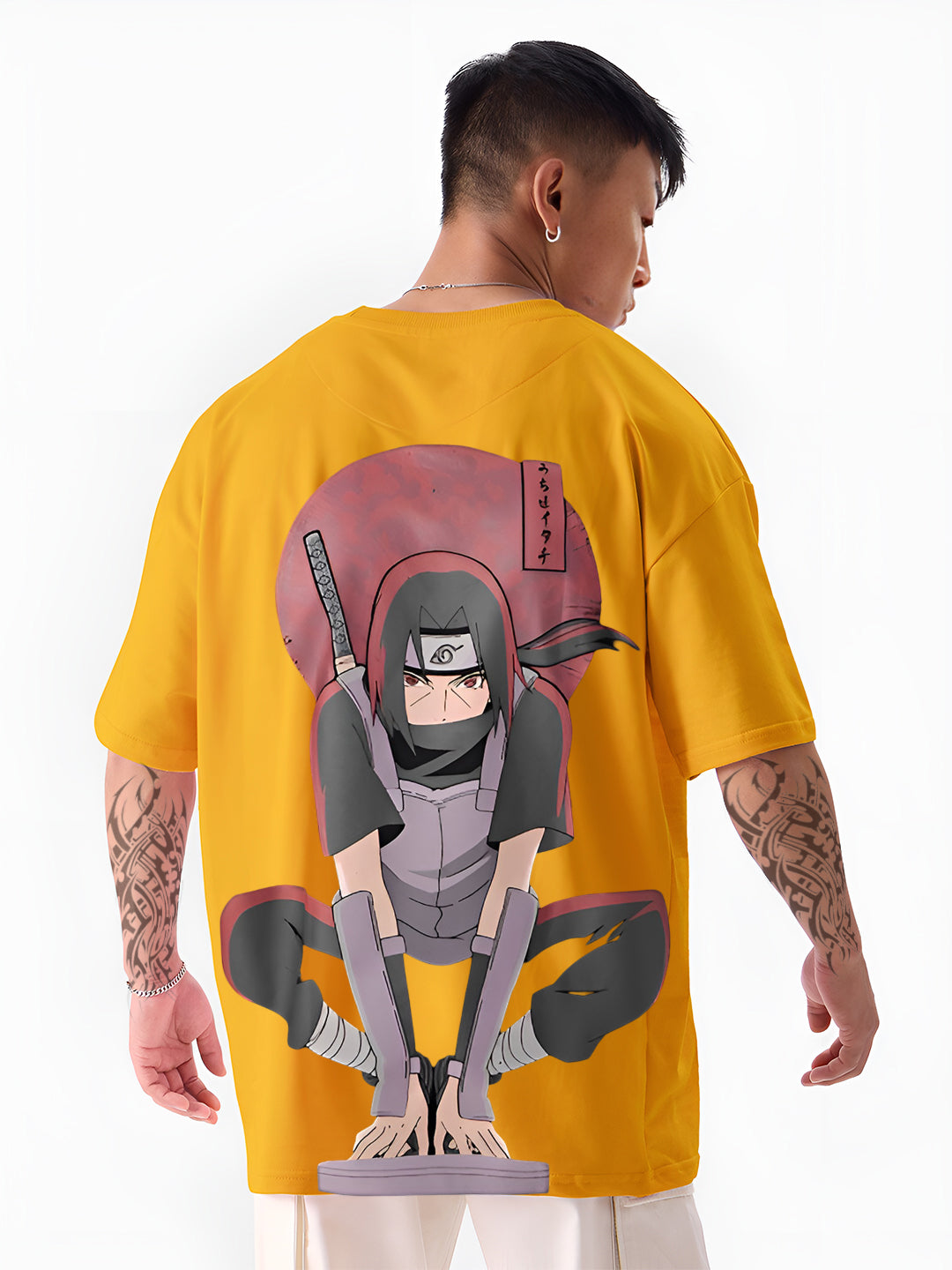 Fashionistaa Naruto Shippuden Itachi Uchiha Back Print T-Shirt