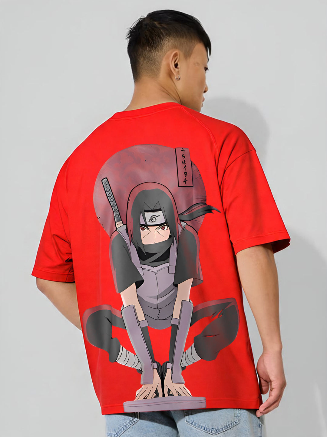 Fashionistaa Naruto Shippuden Itachi Uchiha Back Print T-Shirt
