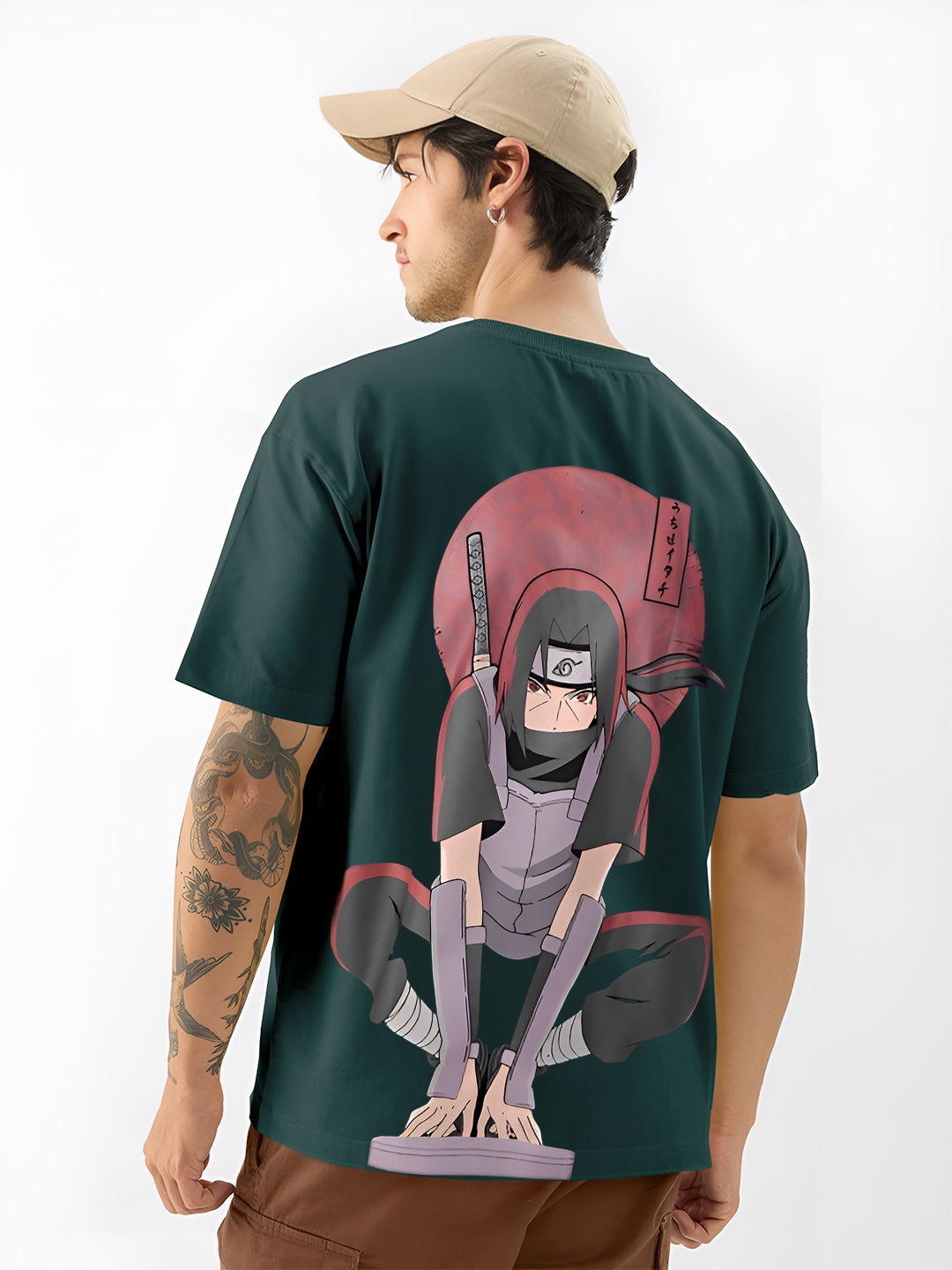 Fashionistaa Naruto Shippuden Itachi Uchiha Back Print T-Shirt