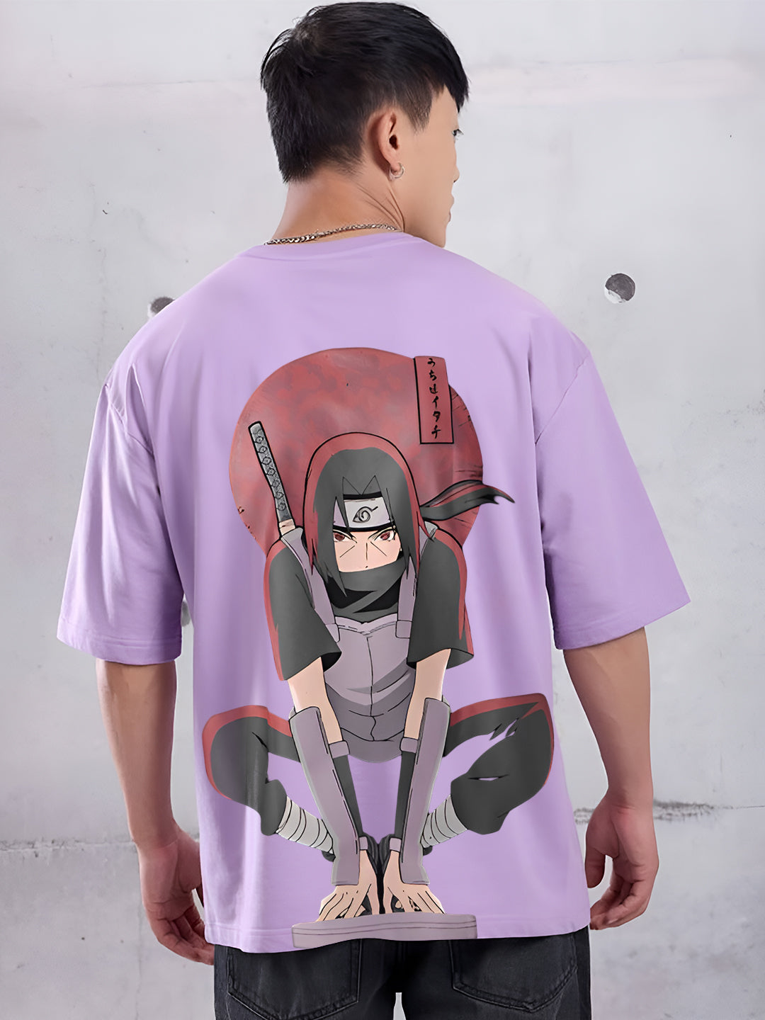 Fashionistaa Naruto Shippuden Itachi Uchiha Back Print T-Shirt