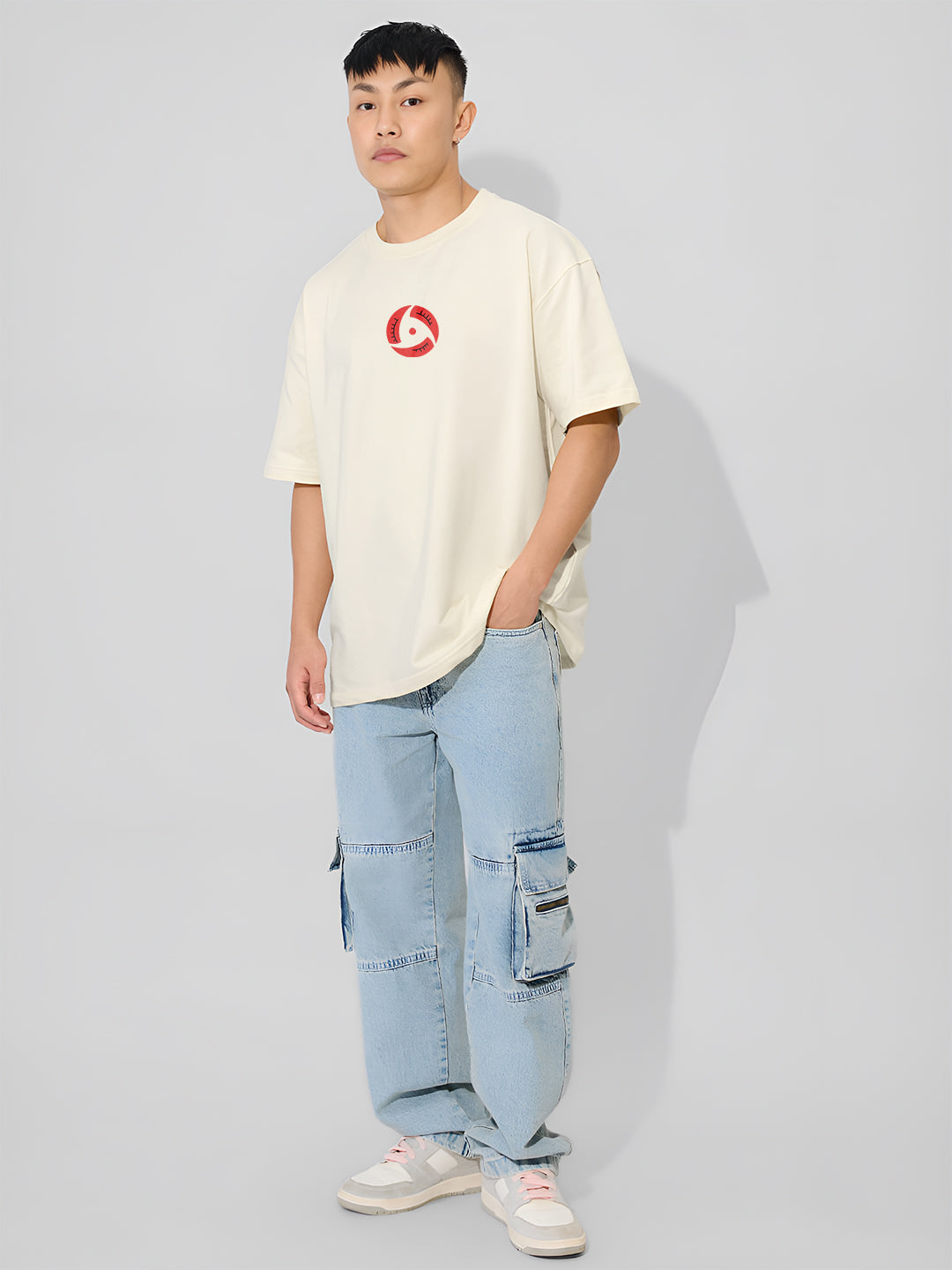 Fashionistaa Naruto Shippuden Itachi Uchiha Back Print T-Shirt