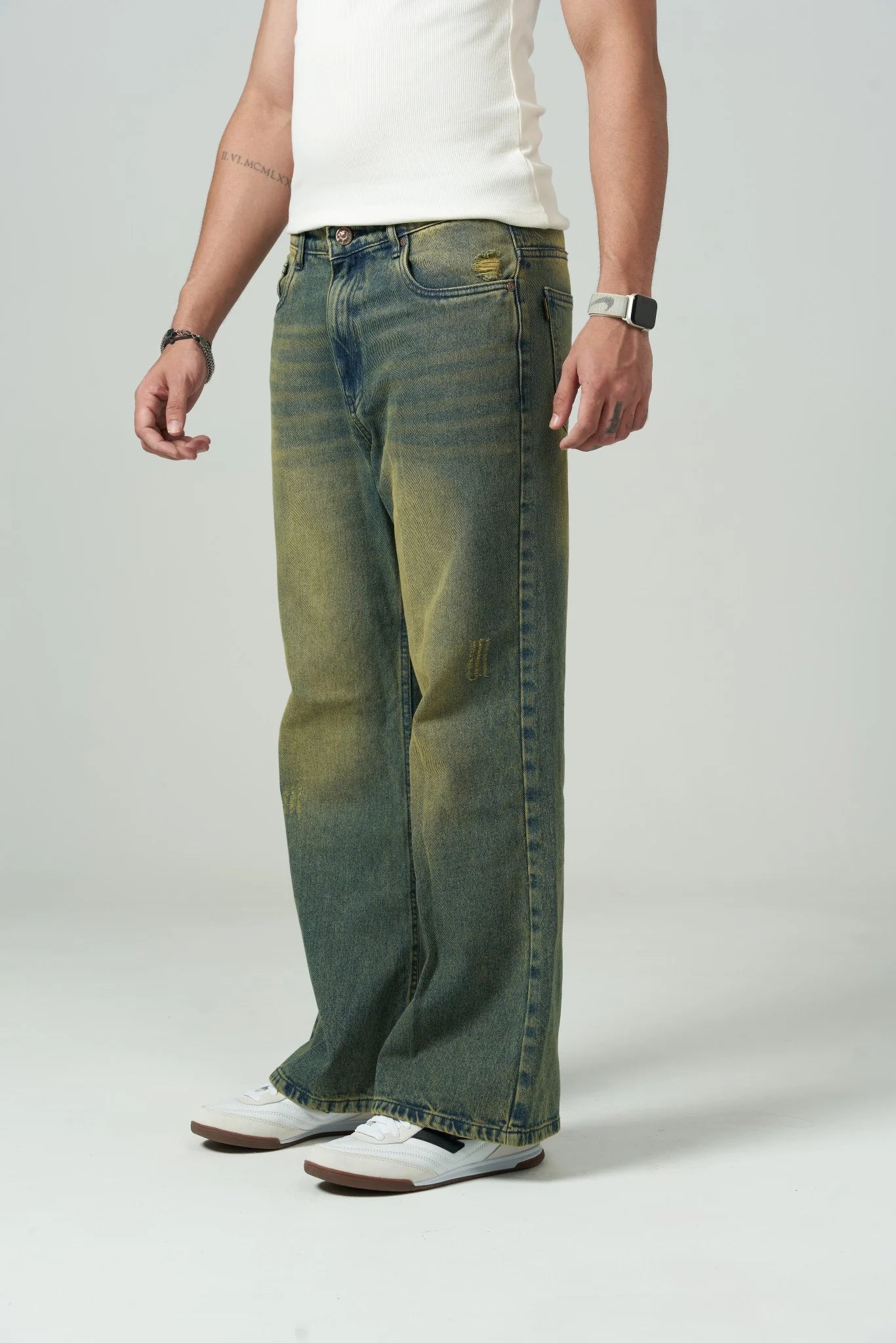 Fashionistaa Loose Fit Men  Blue  Jeans
