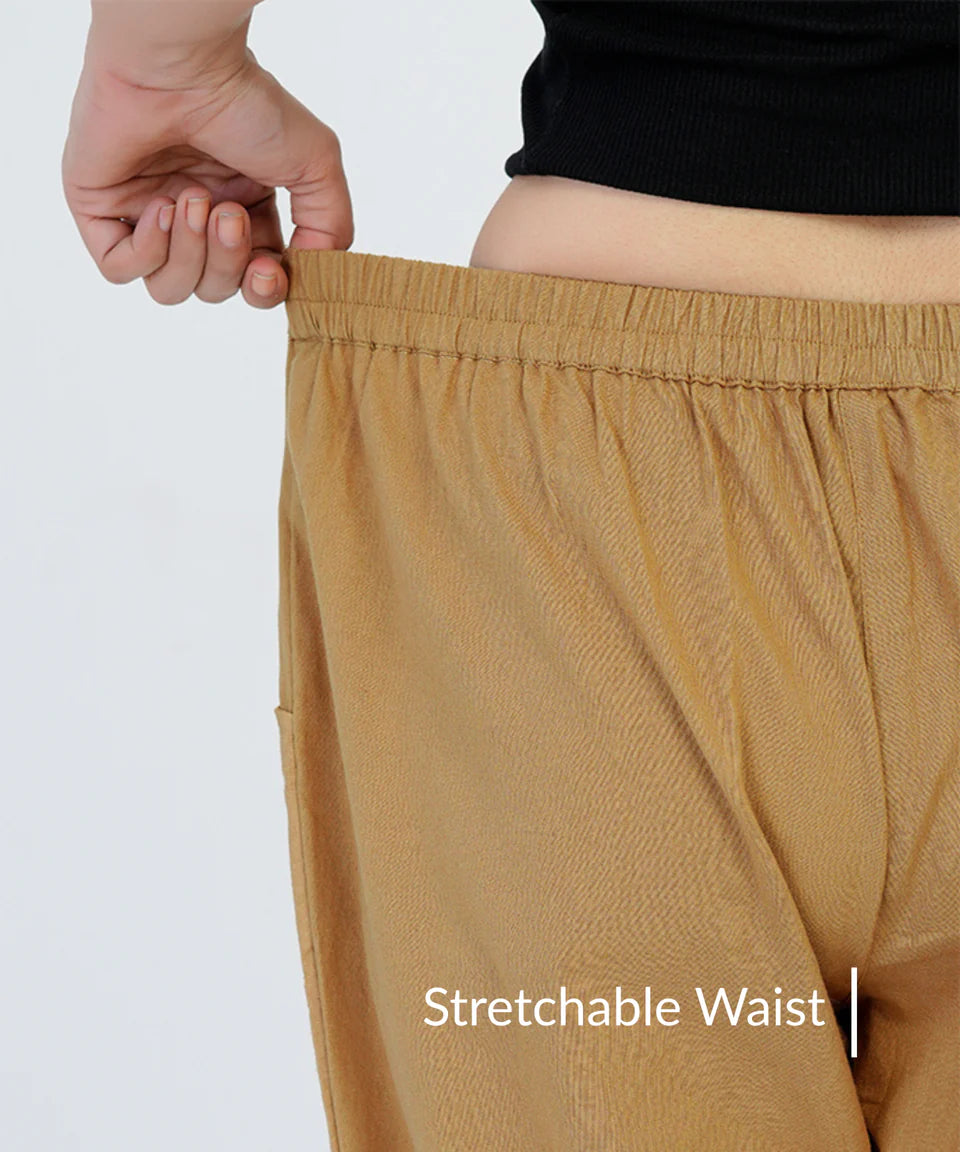 Chic High-Rise Tailored Ankle-Length Pants
