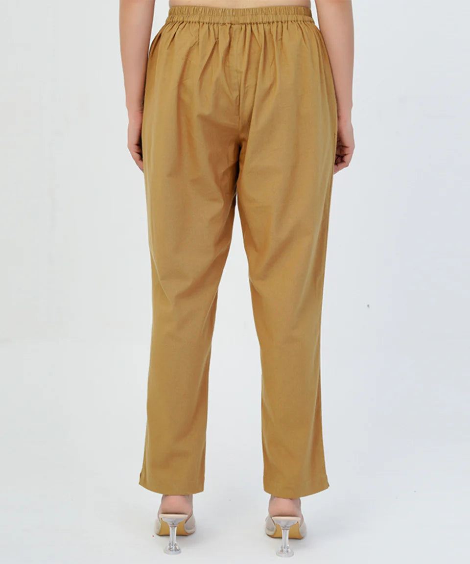 Chic High-Rise Tailored Ankle-Length Pants