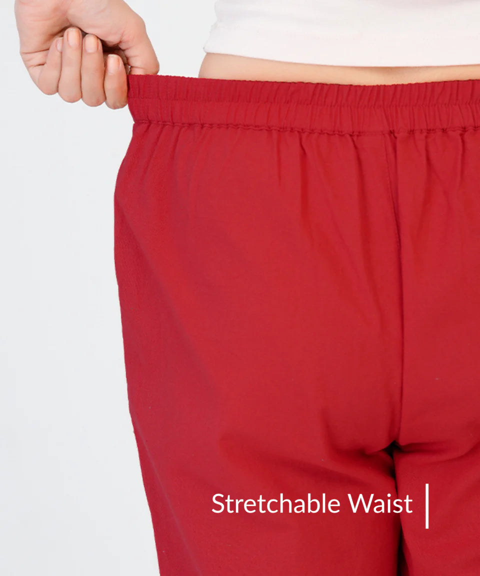 Chic High-Rise Tailored Ankle-Length Pants