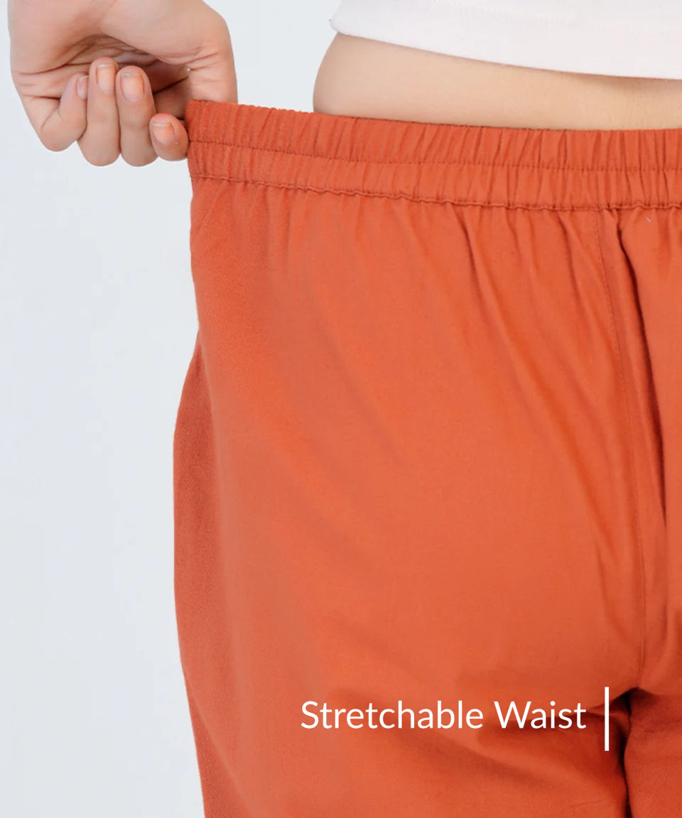 Chic High-Rise Tailored Ankle-Length Pants