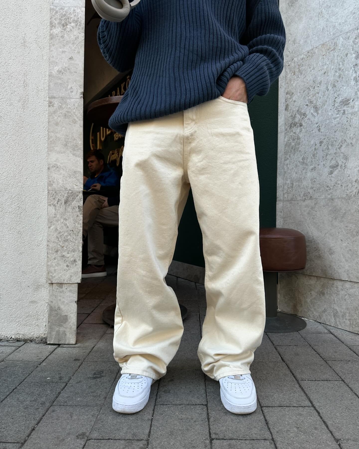 Fashionistaa Loose Fit Men Dark Blue  Jeans