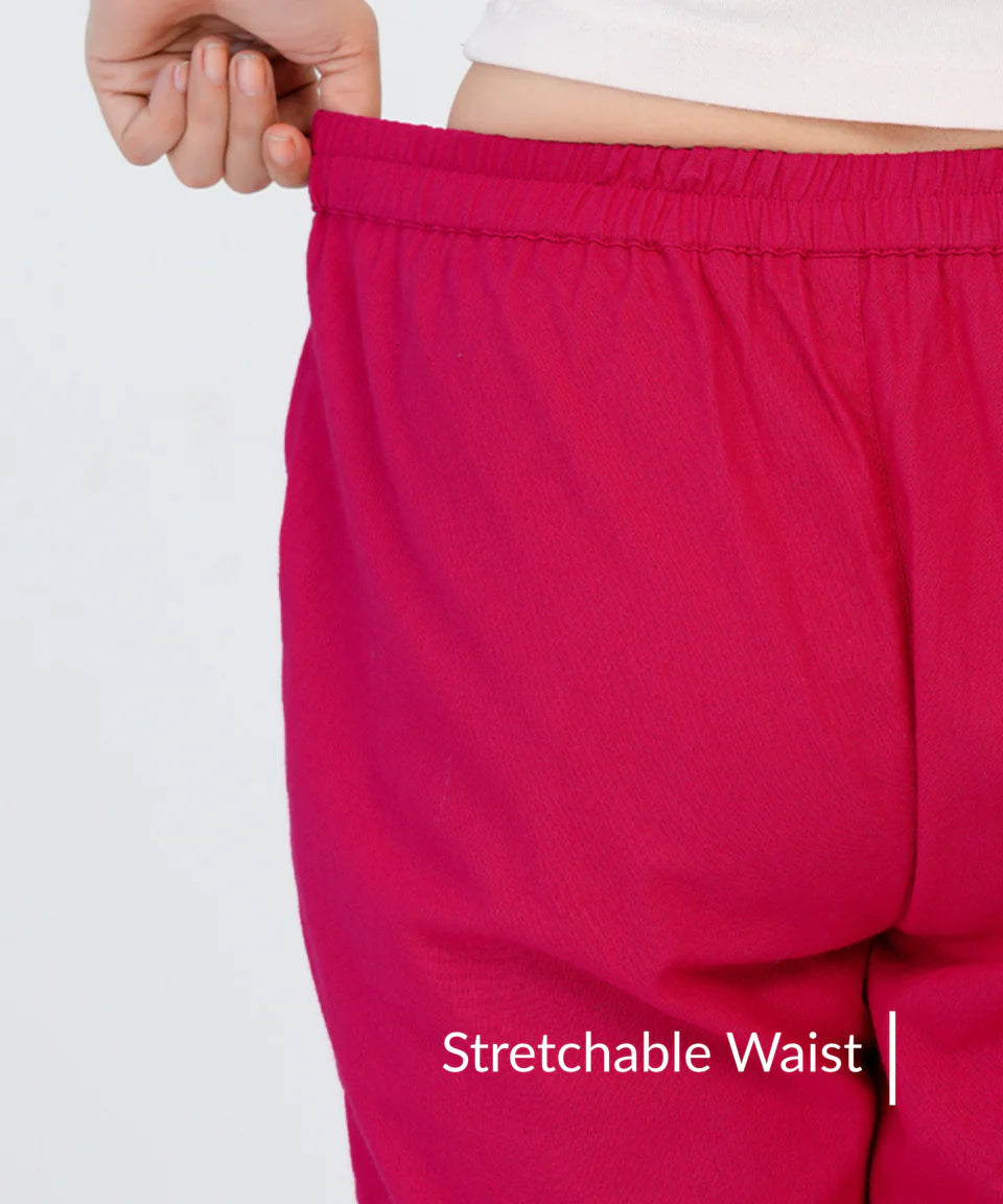Chic High-Rise Tailored Ankle-Length Pants