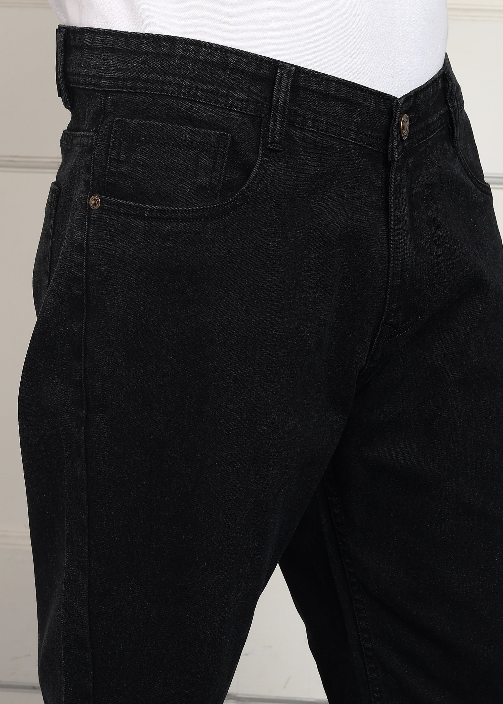 Fashionistaa Loose Fit Men Black Jeans