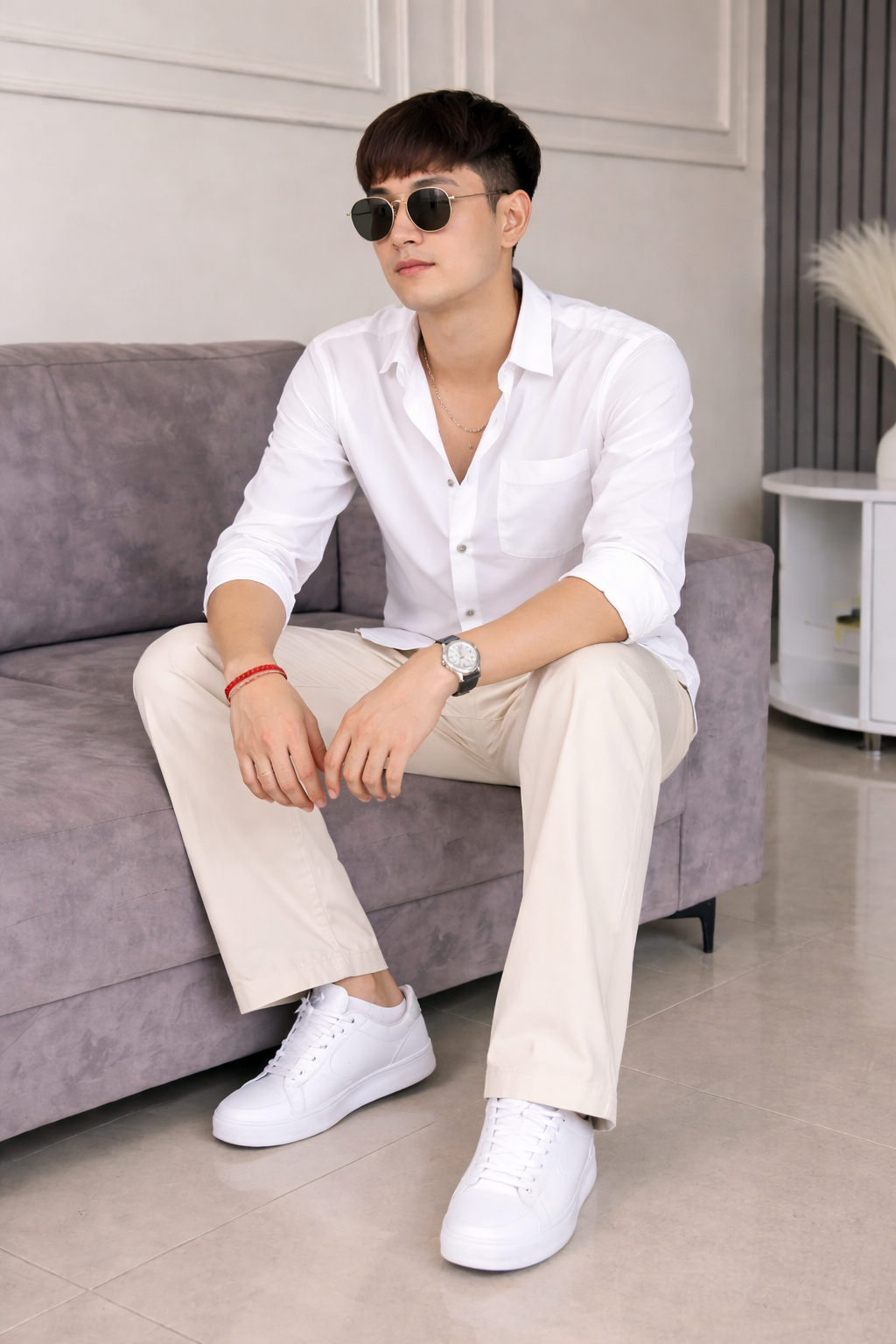 Old Money Classic Combo (White & Beige)