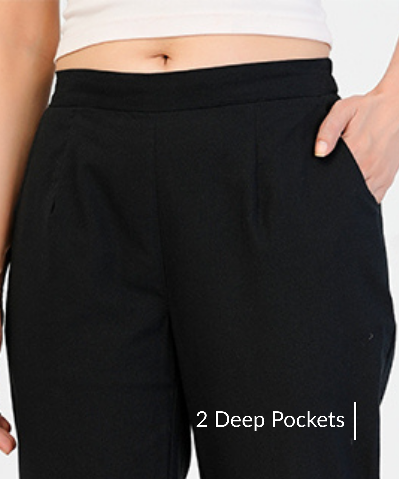 Chic High-Rise Tailored Ankle-Length Pants