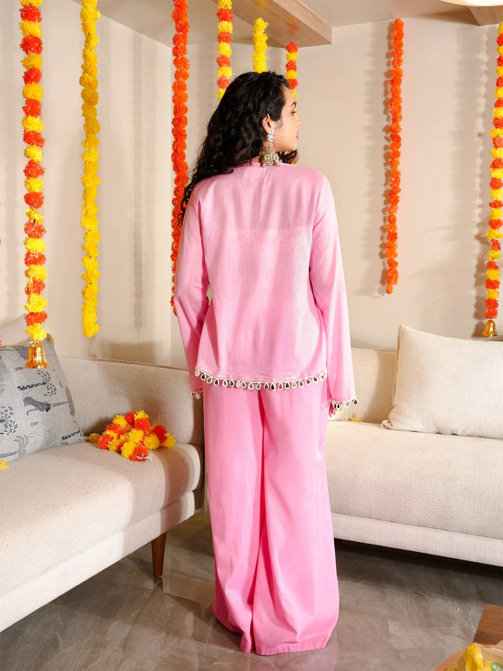 Printed Straight Kurti  CO-ORD Set