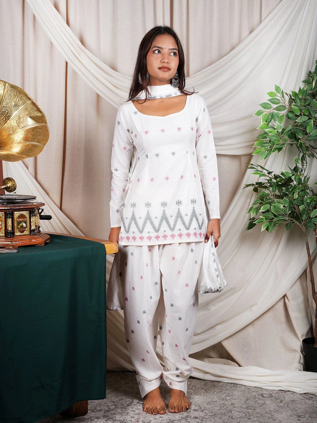 Printed Straight Kurti  CO-ORD Set