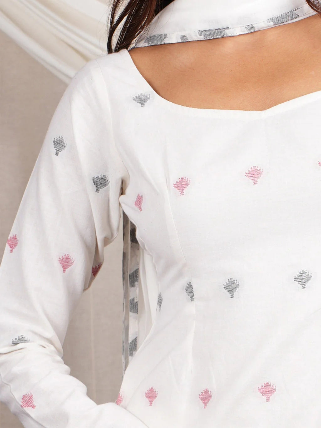 Printed Straight Kurti  CO-ORD Set