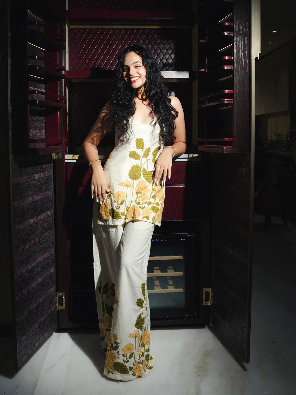 Printed Straight Kurti  CO-ORD Set
