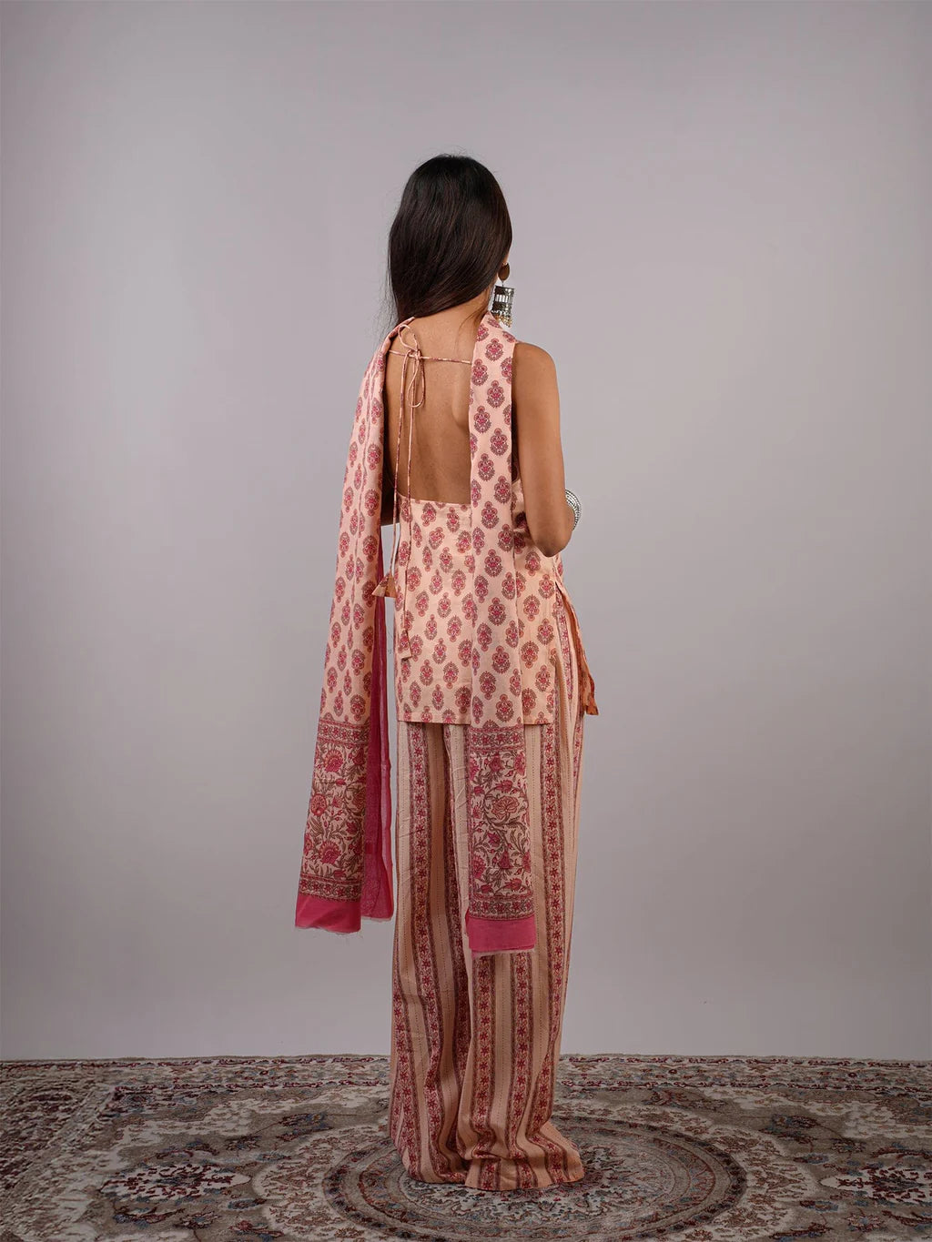 Fashionistaa ladies Printed Straight Kurti  CO-ORD Set