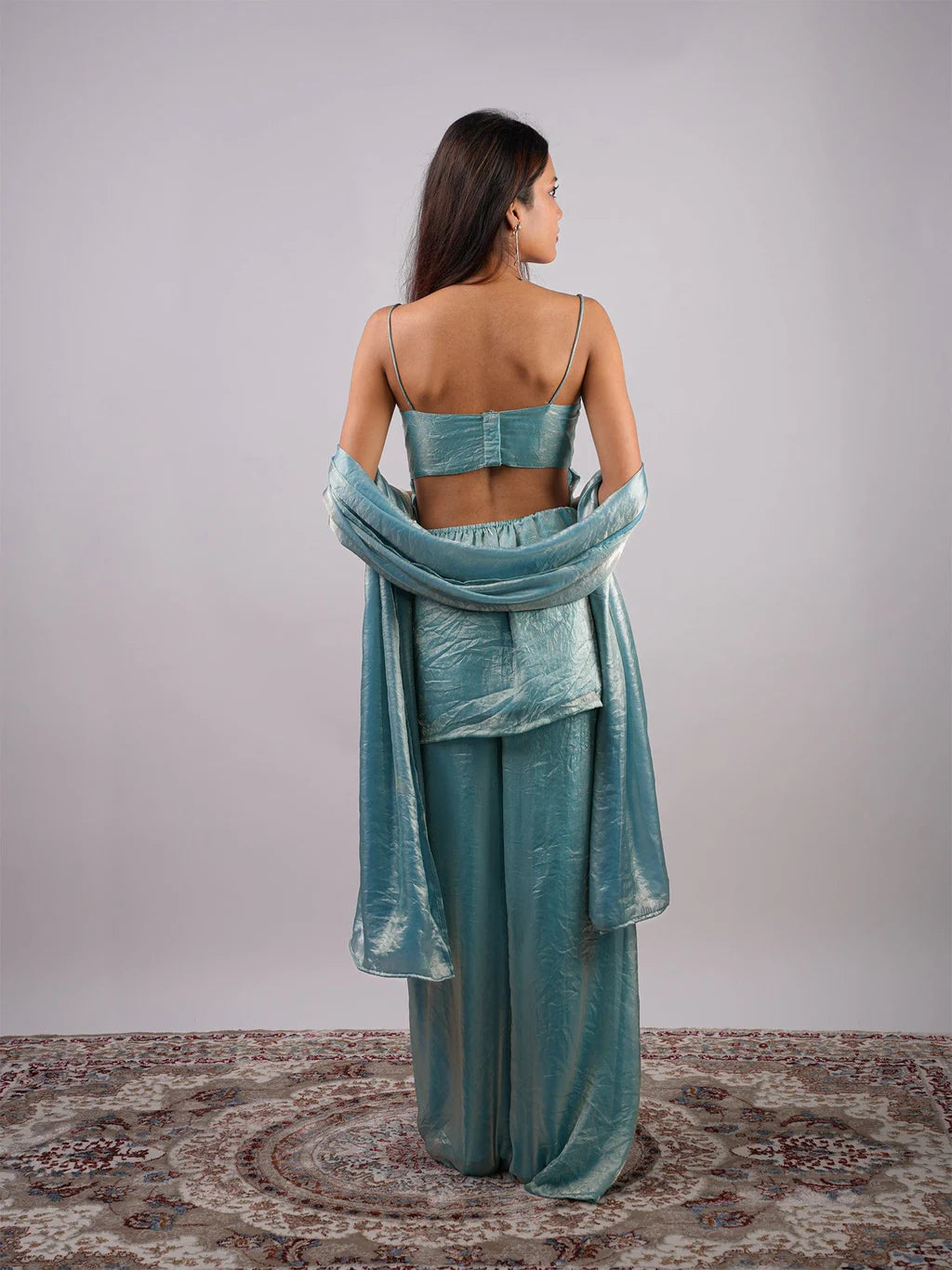 Printed Straight Kurti  CO-ORD Set