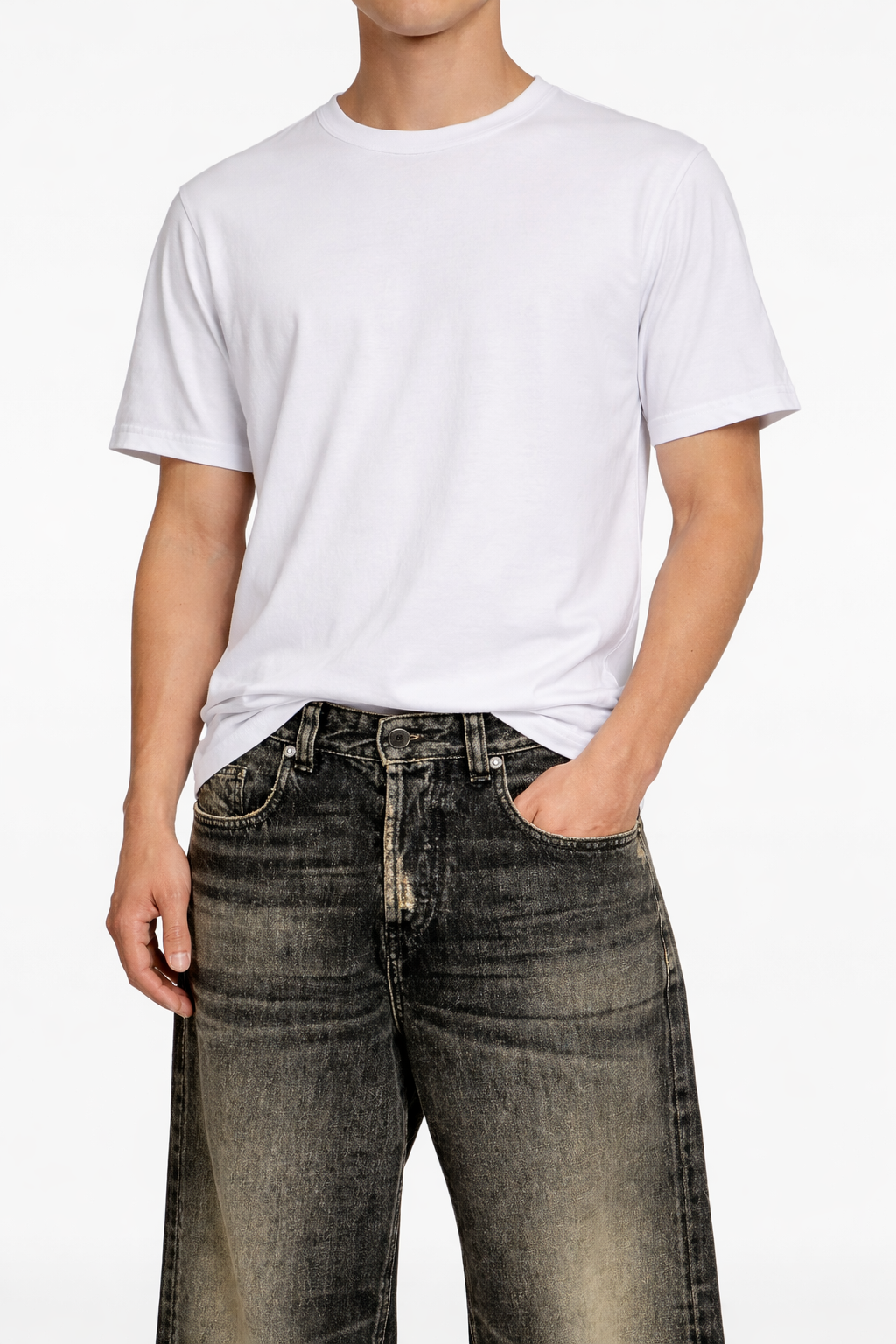 Fashionistaa Loose Fit Men Dark Blue  Jeans