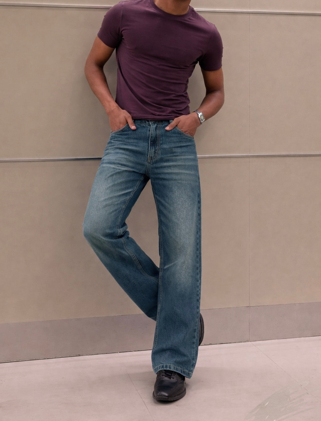 Fashionistaa Loose Fit Men Black  Jeans
