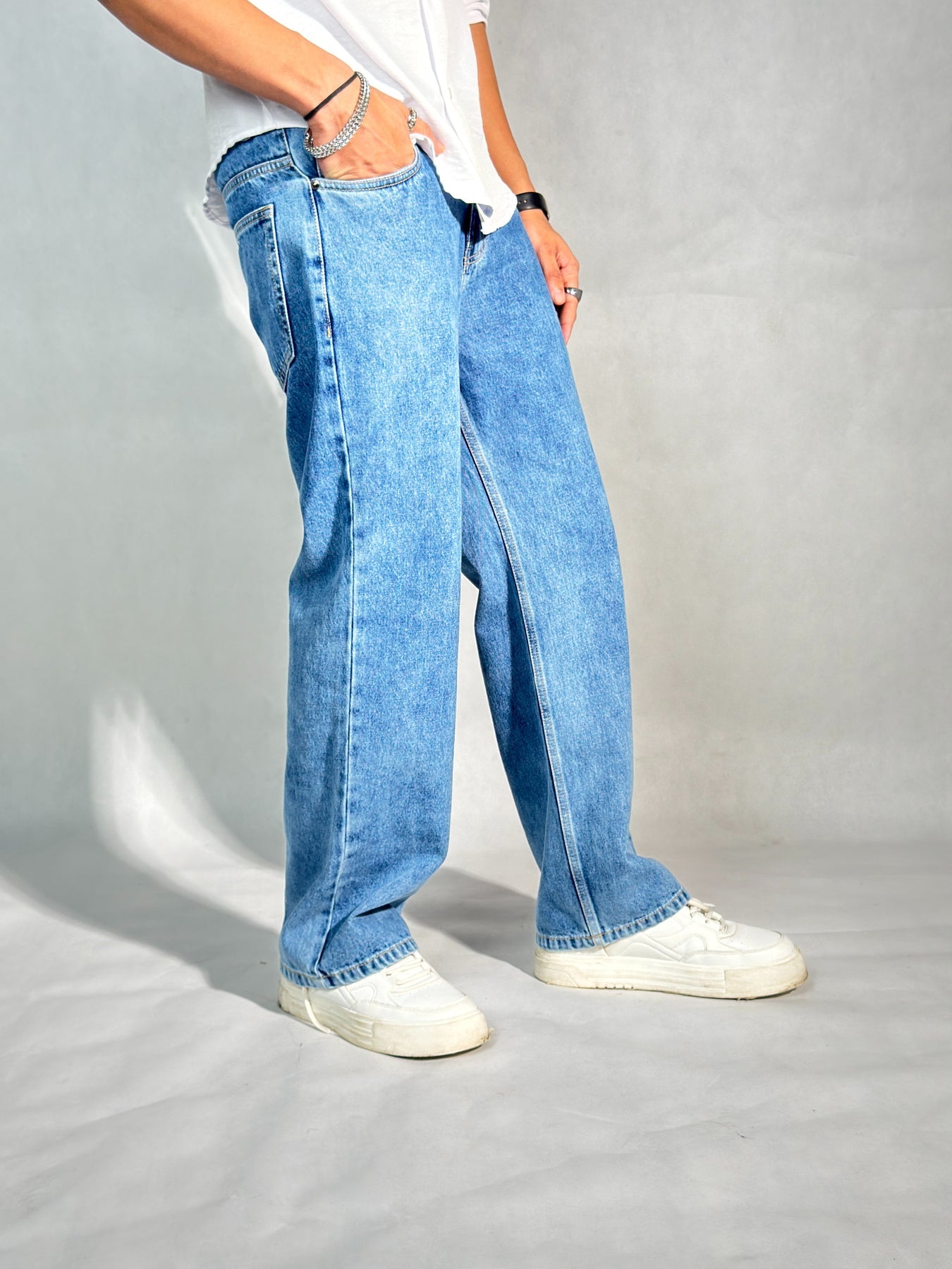 Fashionistaa Loose Fit Men Blue  Jeans