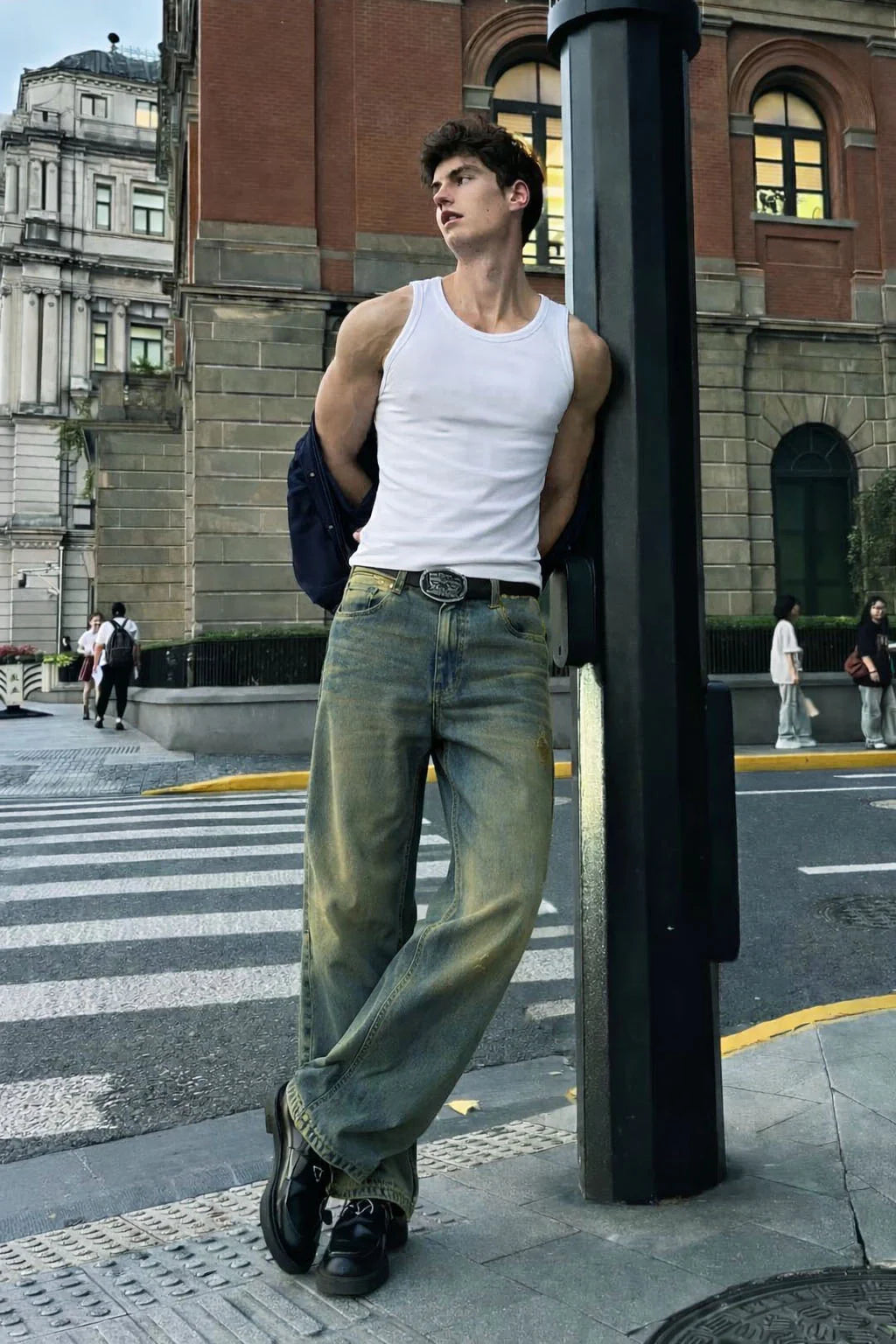 Fashionistaa Loose Fit Men  Blue  Jeans