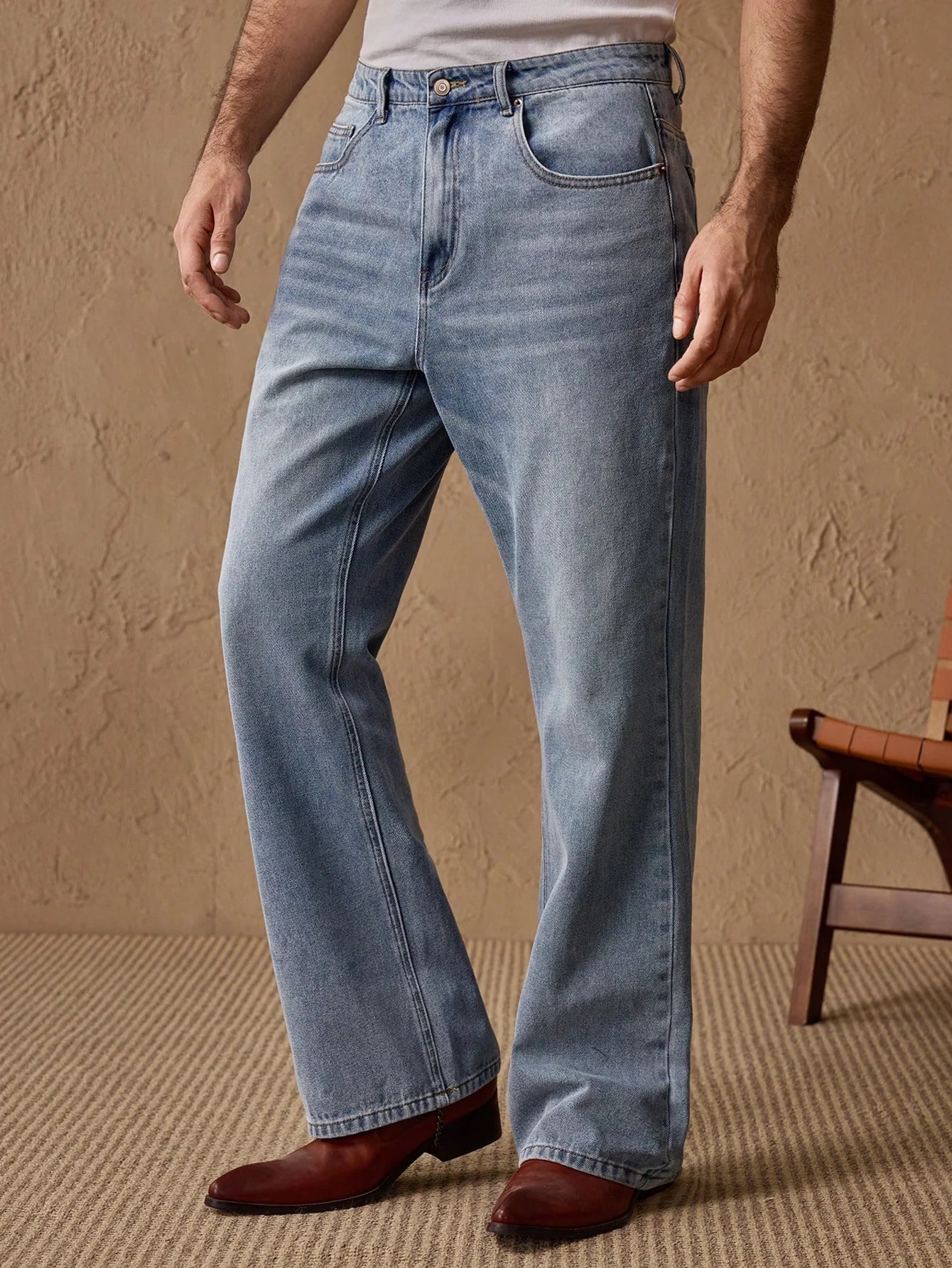 Fashionistaa Loose Fit Men  Blue  Jeans