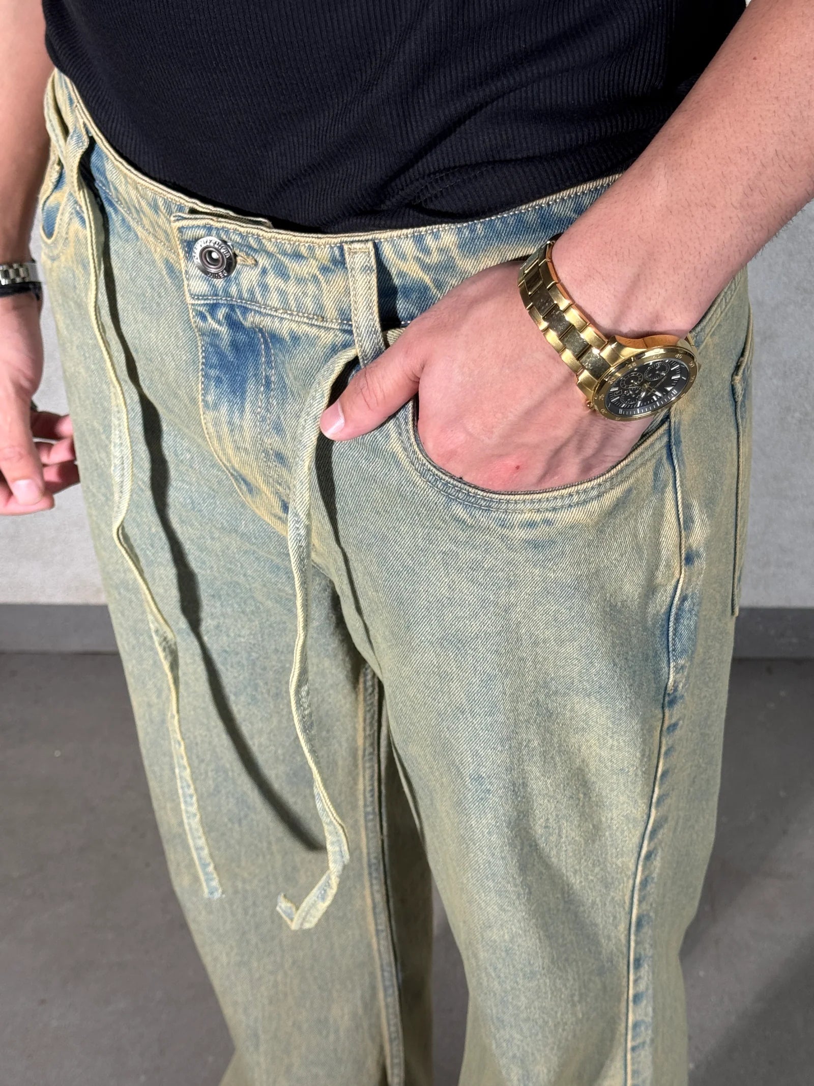 Fashionistaa Loose Fit Men  Blue  Jeans