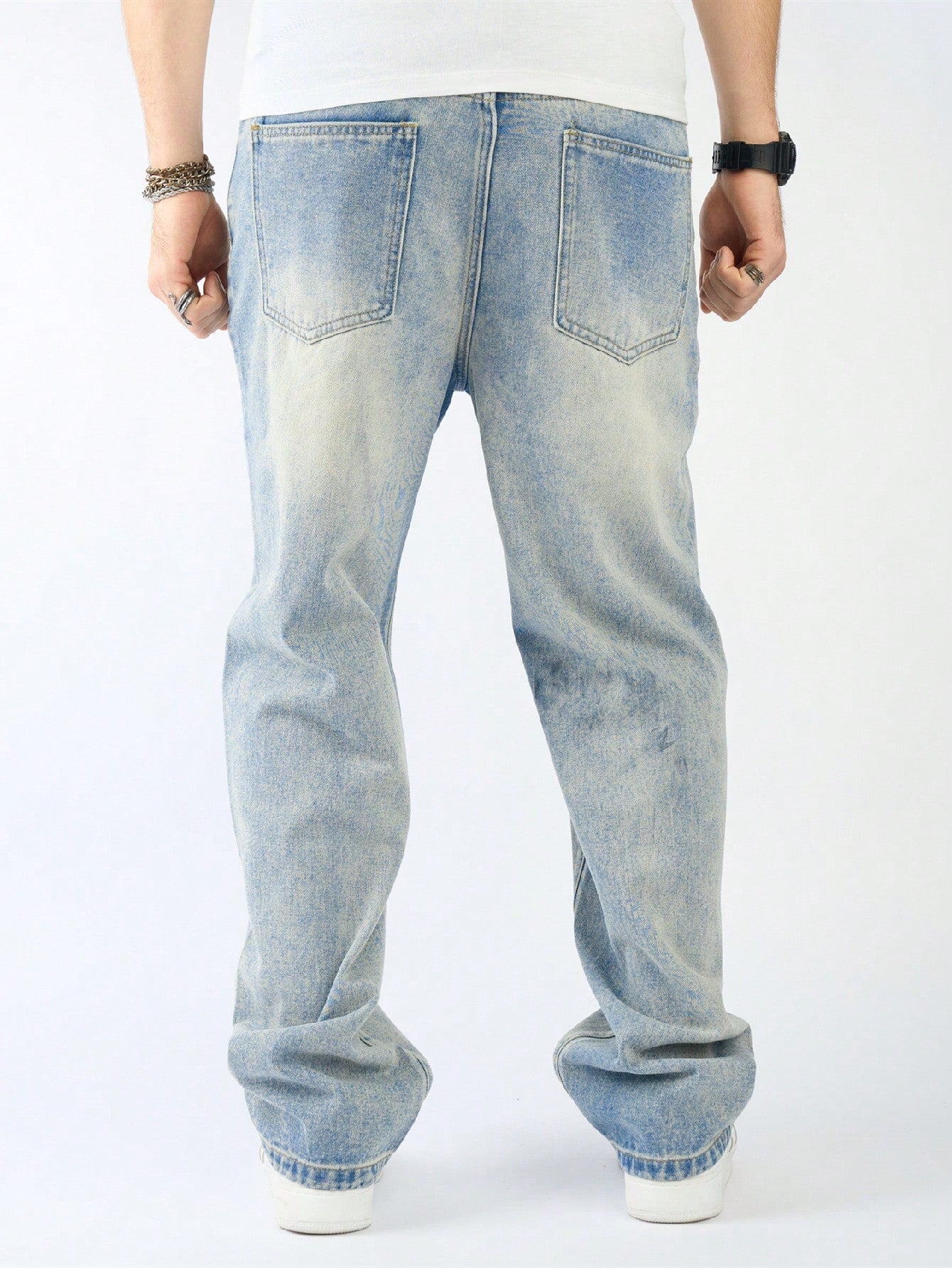Fashionistaa Loose Fit Men  Blue  Jeans