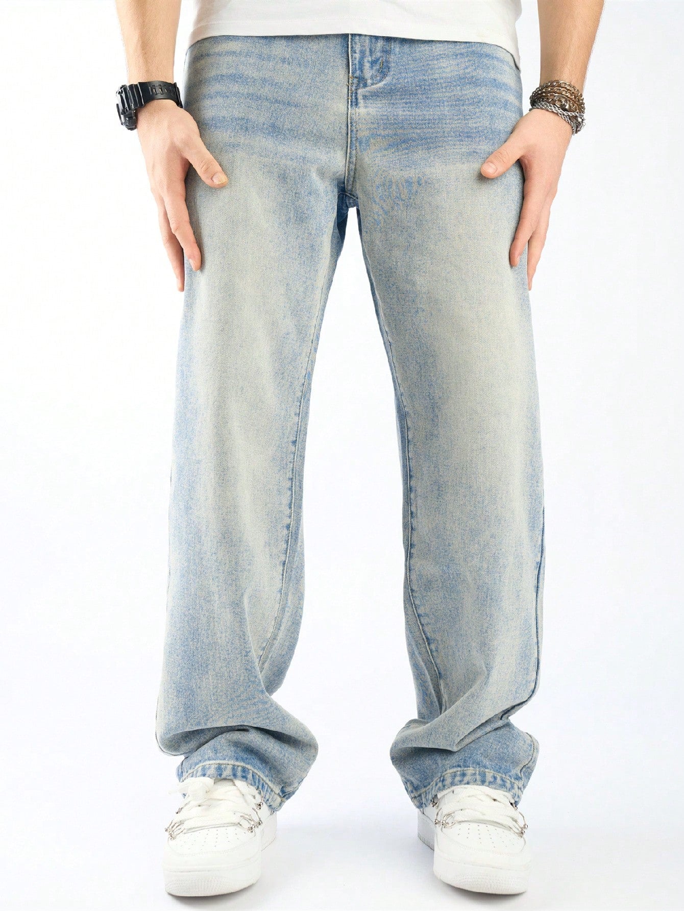 Fashionistaa Loose Fit Men  Blue  Jeans