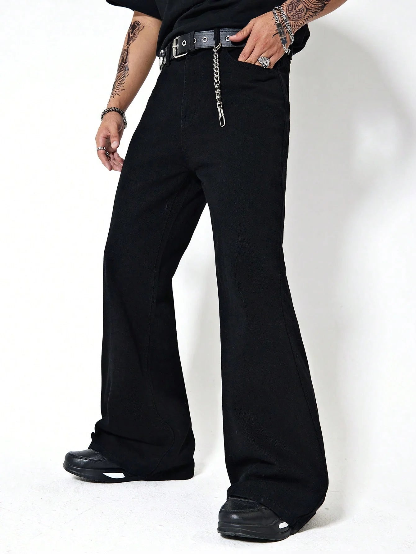 Fashionistaa Loose Fit Men  Black  Jeans