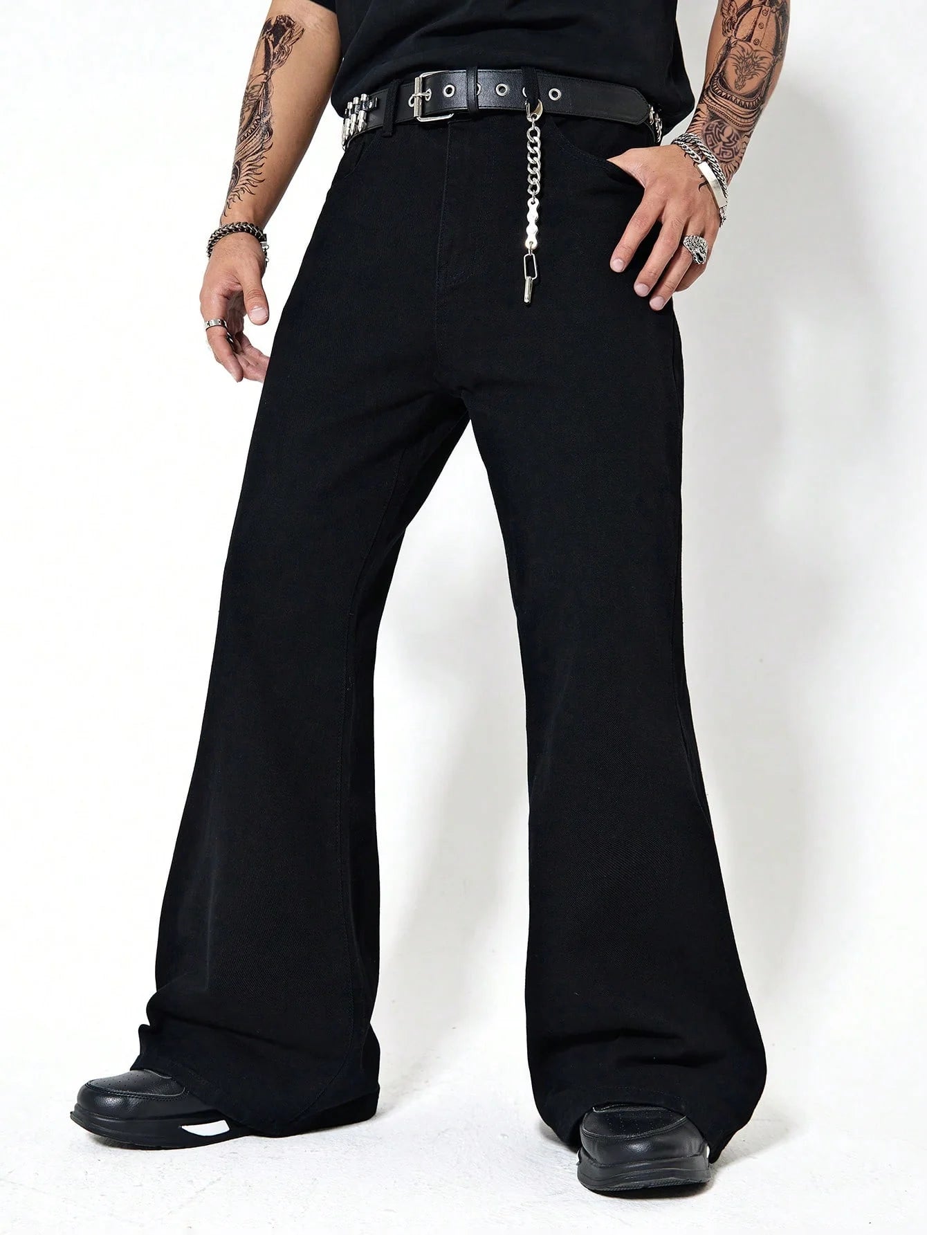Fashionistaa Loose Fit Men  Black  Jeans
