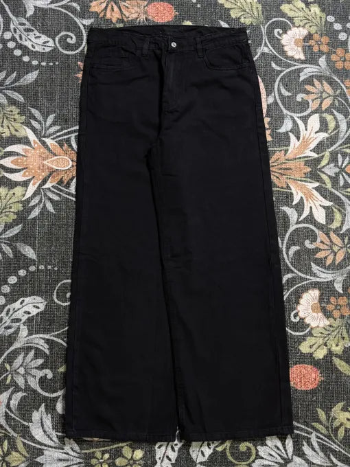 Fashionistaa Baggy Fit Men DARK Grey Jeans...